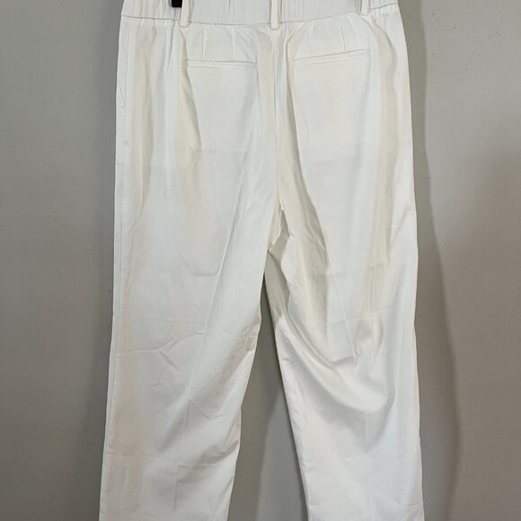 NWT Talbots Sz 14P Bristol Pant White Cotton Tencel Blend Chinos - Picture 3 of 7